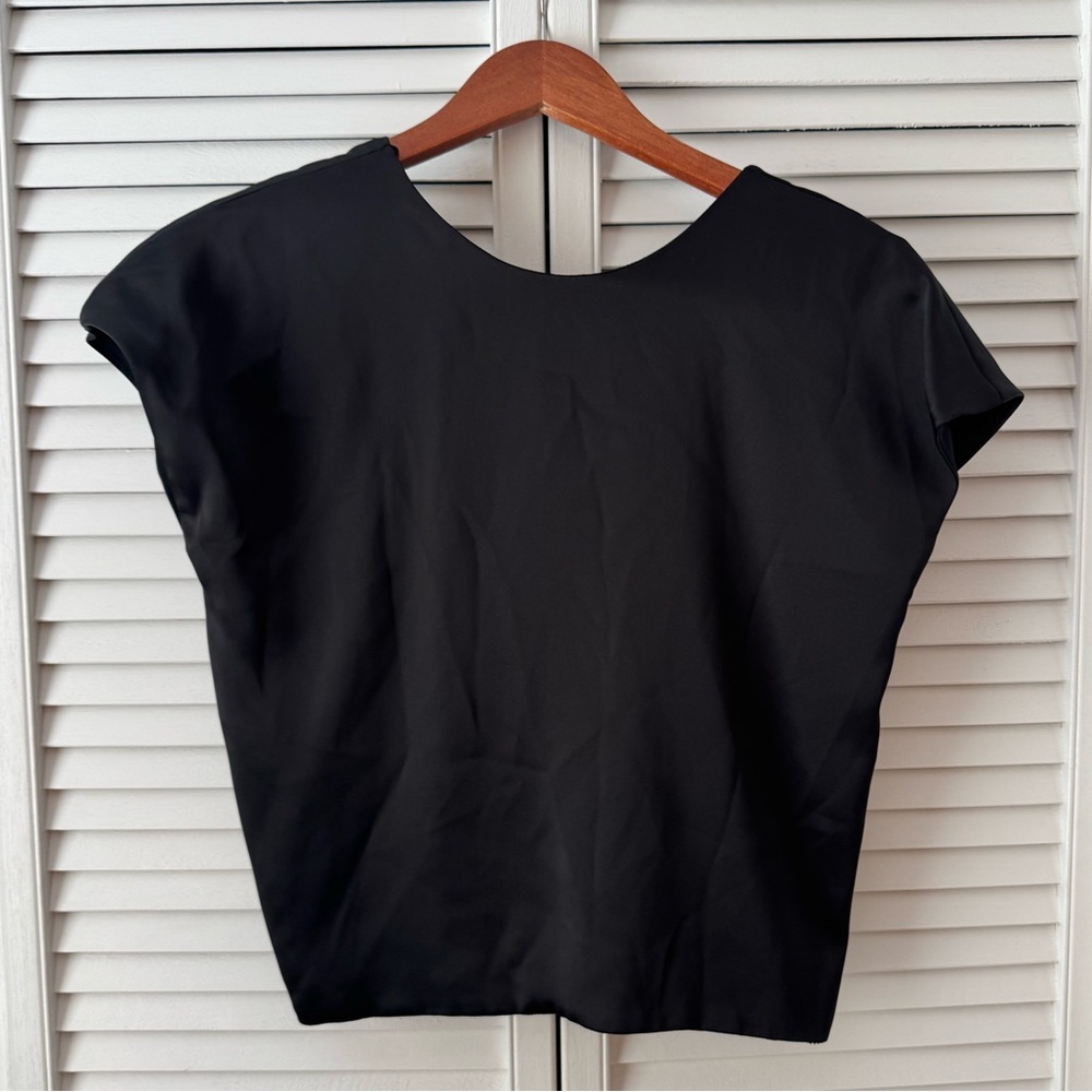Zara Flowy Cross Back Shirt